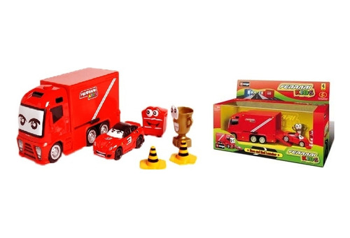 Burago 31278 Ferrari Kids Race And Haul Launcher