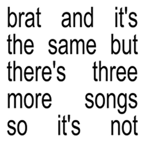 Cd Lacrado Charli Xcx Brat And It's The Same But There's