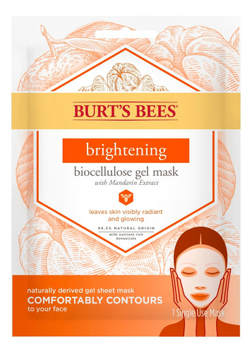 Máscara Iluminadora En Gel Burt's Bees Biocelulosa 1 Un
