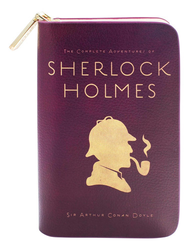 Well Read Sherlock Holmes Book Themed Zip Around Wallet Para