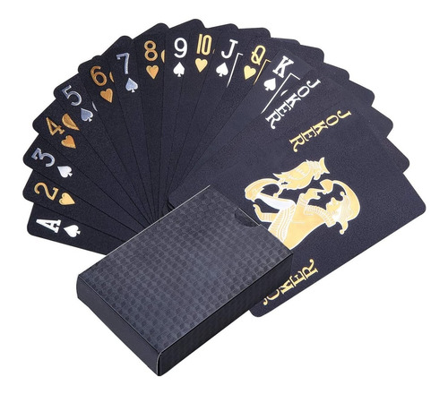 54 Piezas/Cubierta wdede Póker Naipes 2 Paquete Cartas de Poker Impermeables Cartas de póker de plástico Cartas magicas clásicas para niños y Adultos Mesa Juegos de Cartas 