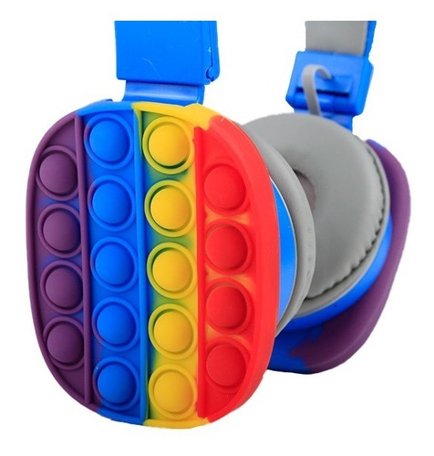 Imagen 4 de 6 de Audifonos Bluetooth Pop It Push Fidget Inalambrico Colores