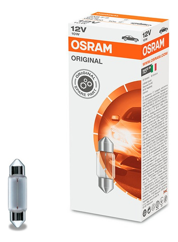 Bombillo De Techo Osram 6438 10w 12v Tipo Sofito 31mm