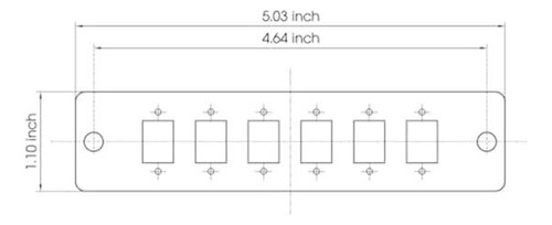 Panel De Parche De Fibra Simplex De Duogalia 6 Con Simplex 6