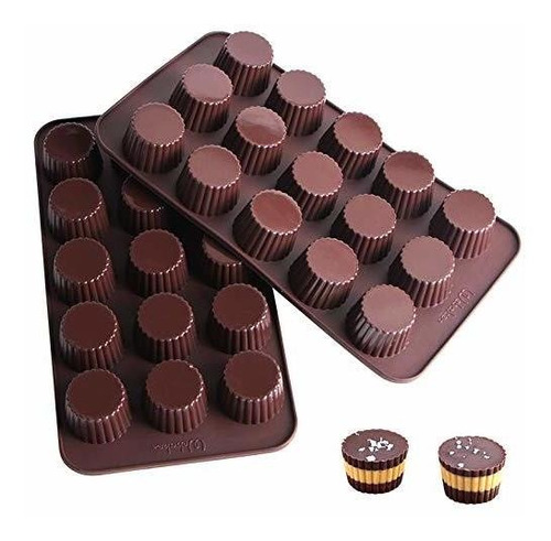 Molde Silicona Para Dulces De Chocolate Webake - Pack De 2