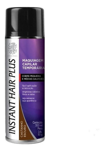 Instant Hair Plus Castanho Escuro 300ml