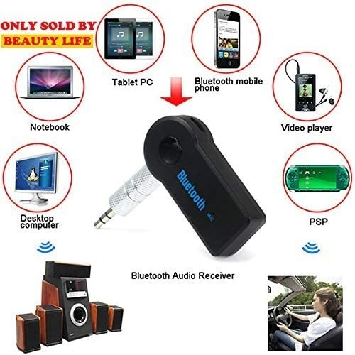 Receptor Auxiliar Bluetooth Aux 3.5 Auto Coche Manos Libres
