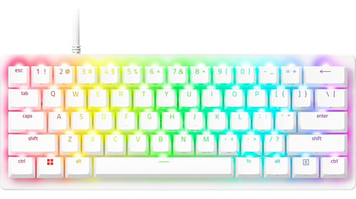 Teclado Gamer Razer Huntsman V3 Pro Mini White 60% Edition Cor De Teclado Branco Idioma Inglês Us