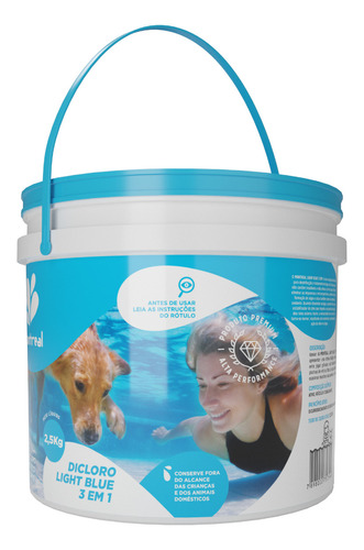 Cloro Para Piscina Balde 10 Kilos Light Blue Montreal 