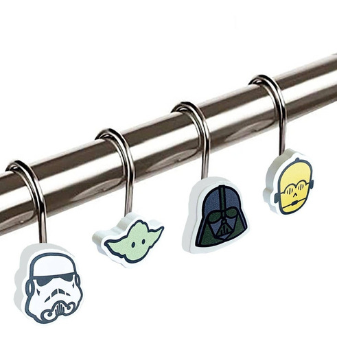 Pack 12 Ganchos Baño Star Wars Afj 