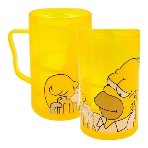 Tarro Cervecero Doble Pared Los Simpson 360 Ml