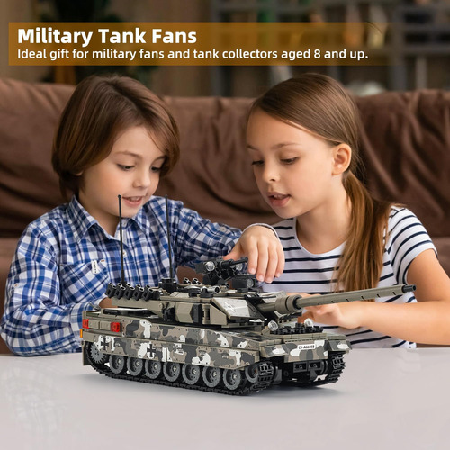 Set De Construcción De Tanques Tiallow Leopard Ii A7, Colecc