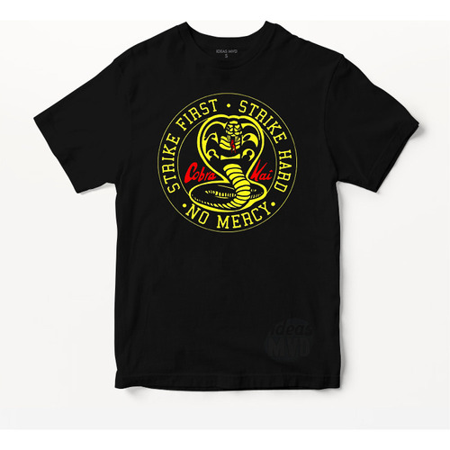 Remera Karate Kid Cobra Kai 01 (negra:) Ideas Mvd