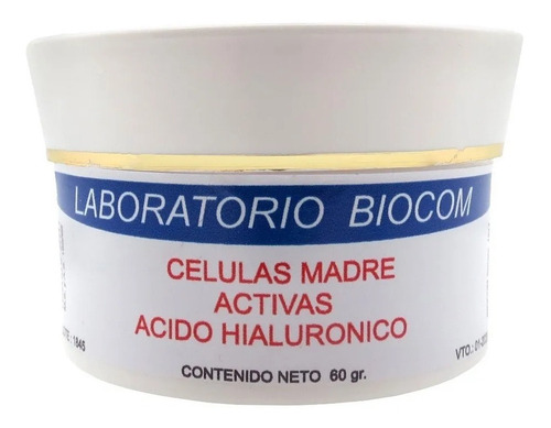 Crema Celulas Madre C/ Acido Hialuronico X 60 Gr - Biocom