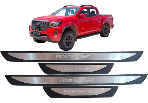 Estribos Protección Puertas Para Nissan Frontier 2021 - 2023