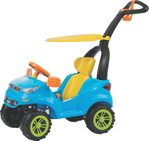 Carrinho Infantil De Pedal Azul Push Car Easy Ride Biemme
