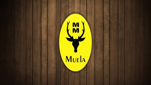 Cuchillo Muela Big Mountain 95-181 Puño Goma Hoja De 180mm Color Negro