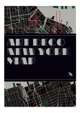 Libro Art Deco New York Map : Guide To Art Deco Architect...