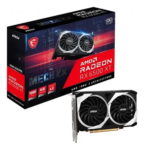 Placa de video AMD MSI Mech Radeon RX 6000 Series RX 6500 XT OC Edition 4GB