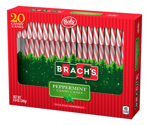 Brachs Peppermint 20 Candy Canes 249 Gr Bastones De Caramelo