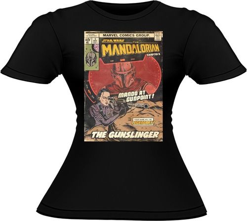 Polera Mujer Algodón The Mandalorian Serie Disney 14