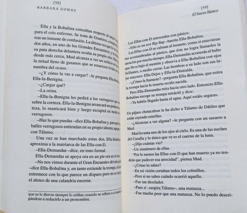 El Hueso Blanco Barbara Gowdy . Libro Versión Especial (Usado)