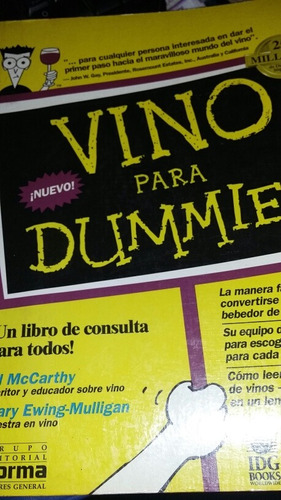 Vino Para Dummiens. Mc Carthy. 1995