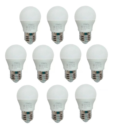 Lampara Led Fantasia Gota 3w E27 Luz Dia Tbcin Pack X10