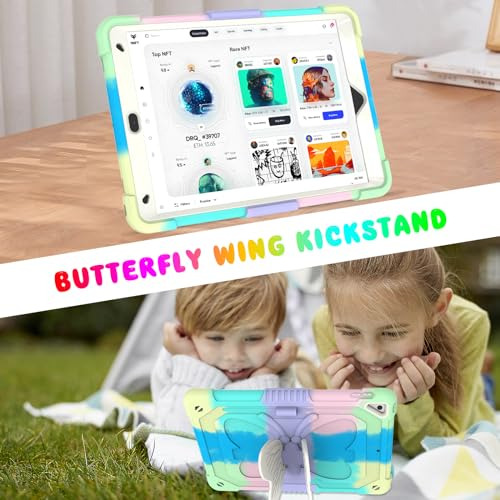 Funda iPad 10.2 2021 + Protector Pantalla, Blosomeet iPad 9t