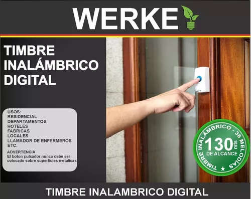 Timbre inalambrico para Exterior Importador Directo Argentina