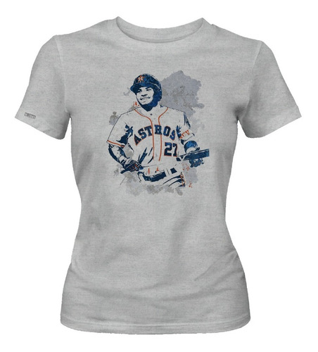 Camiseta Judador De Astros 27 Gorra Beisbol Dama Mujer Ikrd