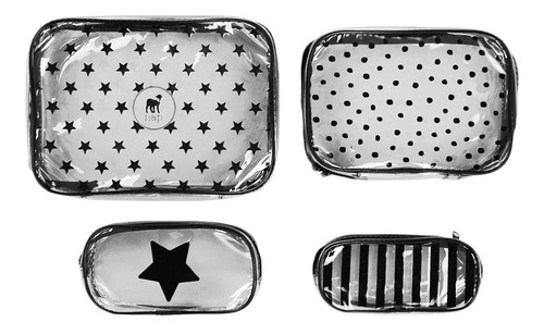 Nap-set 4 Estuches De Viaje Para Pañalera De Bebé, Multiusos Color Estrellas