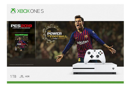 Consola Xbox One S 1tb + Pes 2019
