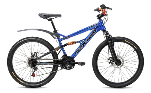 Bicicleta Ds Kaizer Rod 24 Azul Marino Y Celeste 21 Vel.2024