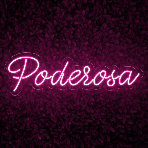 Painel Neon Led Poderosa Decoração Festa Cor Rosa 110V/220V