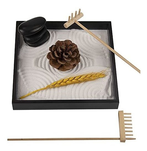 Kit De Jardín Zen De Escritorio Decoración De Meditación Ja