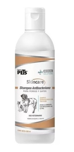 Shampoo 250ml Antibacteriano Perro Gato Medical Solutions