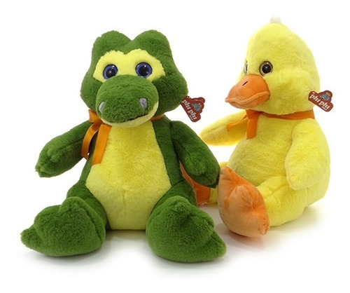 Imagen 1 de 4 de Peluches Cocodrilo Y Pato 44 Cm. Original Phi Phi Toys