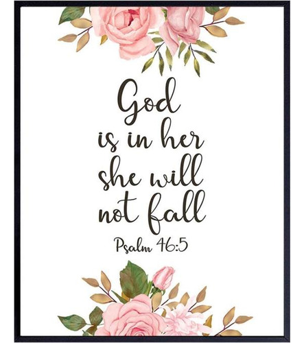 God Is Within Her She Will Not Fall - Salmo 46 - Citas Posit