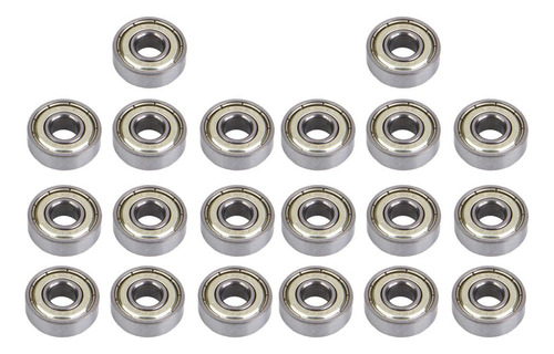 20pcs Rodamiento De De 22mm Para Patineta Longboard Roller Z