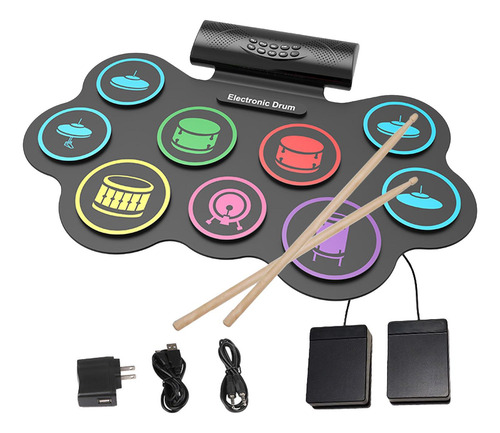 Tambor Eléctrico Compacto Para Músicos Novatos