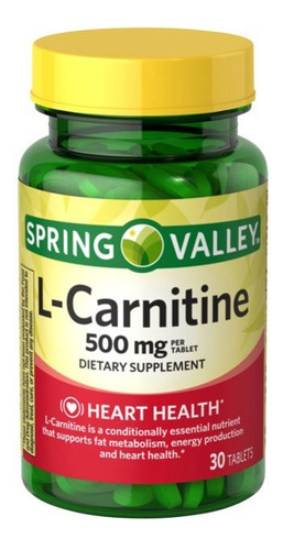 L-carnitina 500mg 30 Tabletas