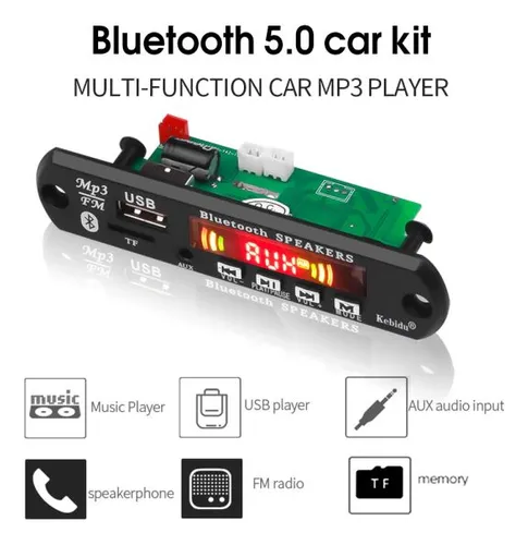 Módulo Audio Bluetooth 5.0 Fm Usb Amplificador 3w 5-12v