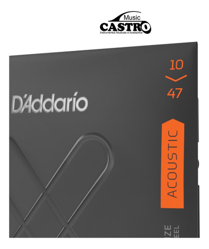 Encordoamento Violão Aço Bronze D'addario Xtabr Dura 4x Mais