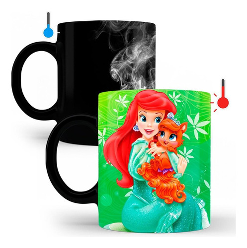 Taza Mágica Princesa Ariel Personalizada