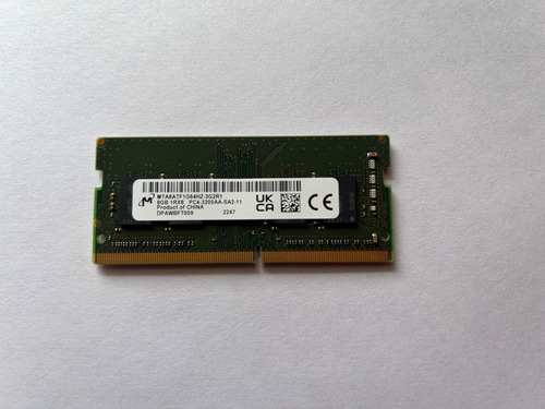 Memoria Ram Ddr4 De 8 Gb 3200 Micron