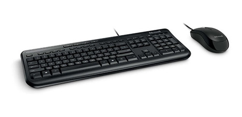 Imagen 1 de 6 de Combo Teclado Mouse Microsoft 600 Usb Con Cable En Español