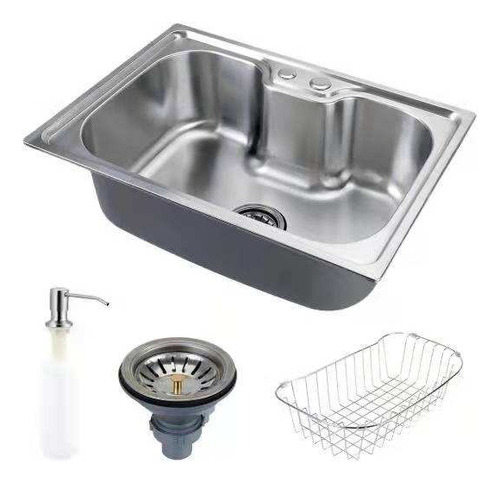 Cuba Inox Escovado Quadrada 42x60 Prime Cb002 Aço 304 4mm.