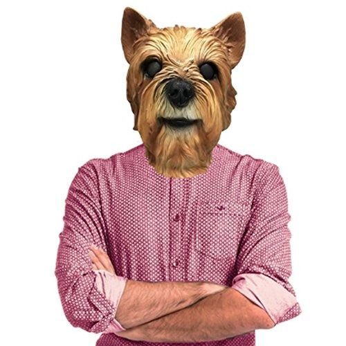 Yorkie Yorkshire Terrier, Disfraz De Perro, Máscara Facial -