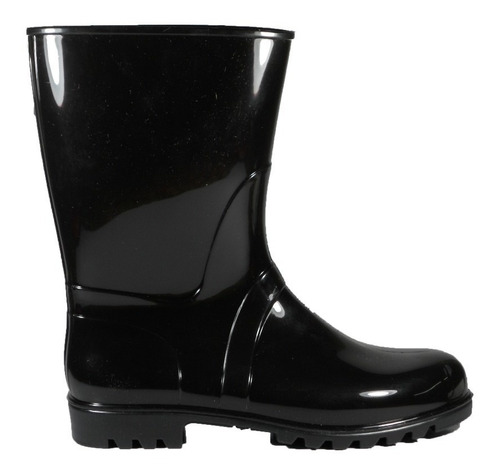 Bota De Lluvia Proforce Negra Media Caña Dama